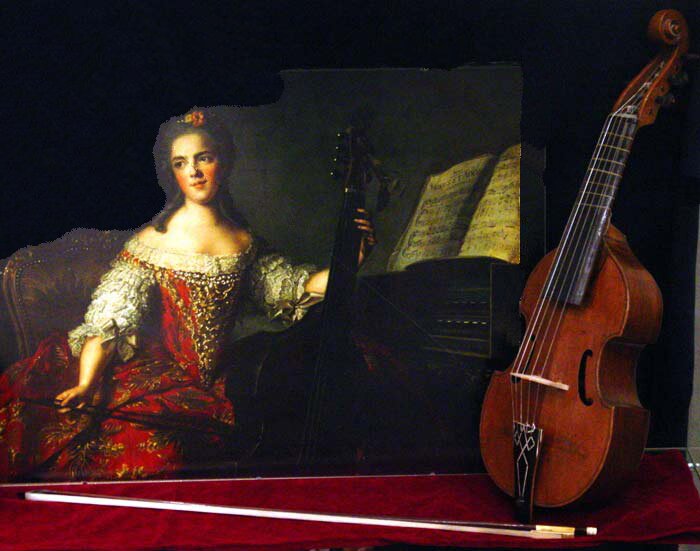 viola da gamba pardessus de viole