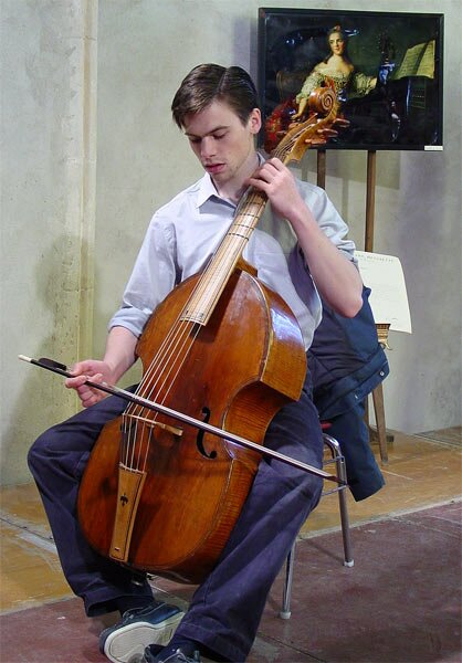 Viola da gamba by Ventura Linarolo, 1585