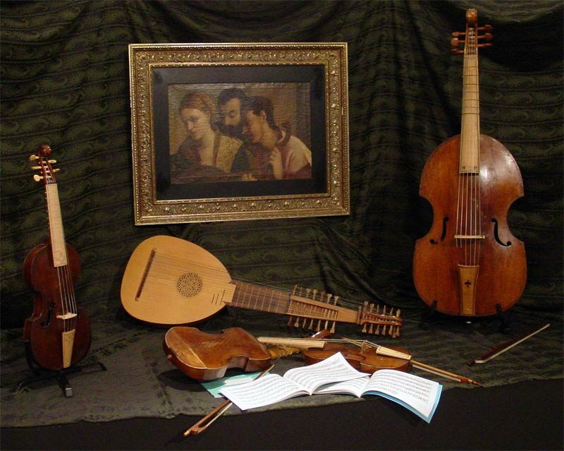 Viola da gamba by Ventura Linarolo